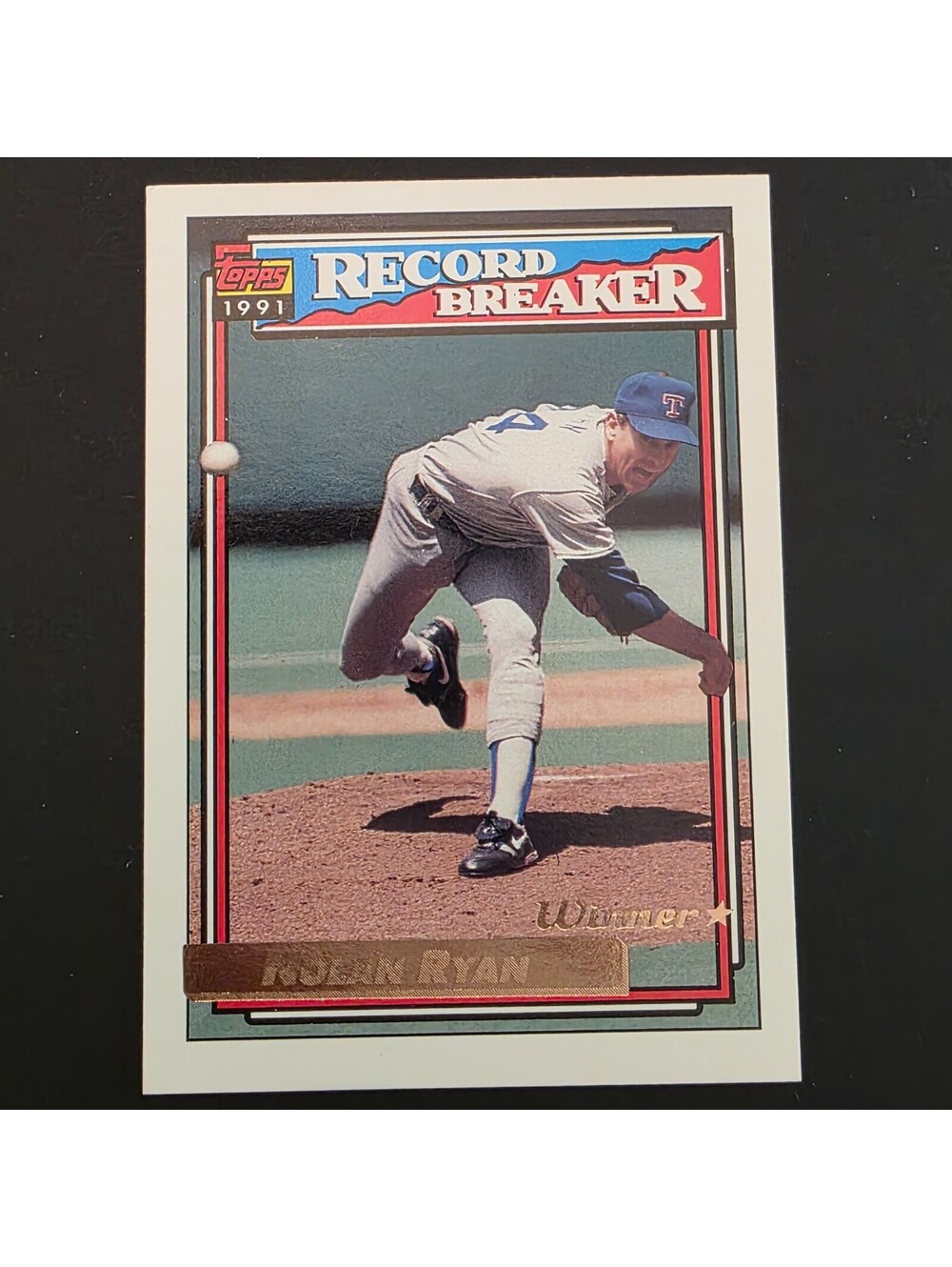 1992 Topps Record Breaker Gold Winner Nolan Ryan #4 HOF